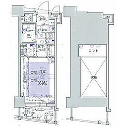 JR東海道・山陽本線 新大阪駅 徒歩4分の賃貸マンション 7階1Kの間取り