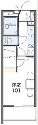 レオパレスチェリービレッジ 1Kの間取図画像