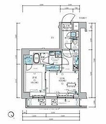 都営三田線 志村三丁目駅 徒歩9分の賃貸マンション 2階1LDKの間取り