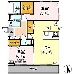 間取図画像 2LDK