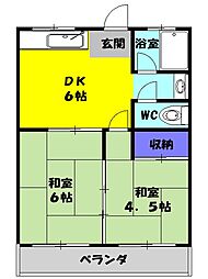 間取図画像 2DK