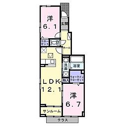 間取図画像 2LDK