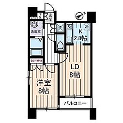 東京メトロ東西線 落合駅 徒歩3分の賃貸マンション 7階1LDKの間取り