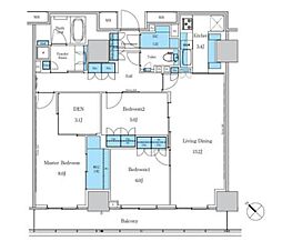 都営三田線 西巣鴨駅 徒歩5分の賃貸マンション 15階3LDKの間取り