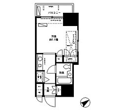 JR京浜東北・根岸線 鶴見駅 徒歩7分の賃貸マンション 4階ワンルームの間取り