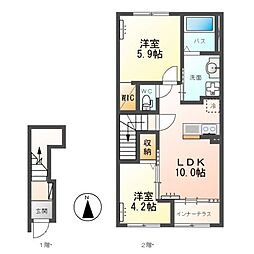 間取図画像 2LDK