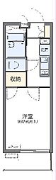 レオパレスリルト保土ヶ谷 2階1Kの間取り