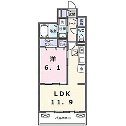 間取図画像 1LDK
