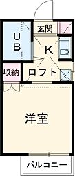 間取図画像 1K