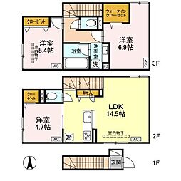 東武伊勢崎線 竹ノ塚駅 徒歩11分の賃貸アパート