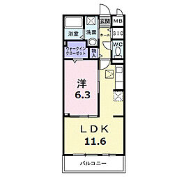 間取図画像 1LDK