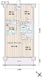 東京メトロ有楽町線 豊洲駅 徒歩5分の賃貸マンション 7階3LDKの間取り