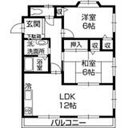 間取図画像 2LDK
