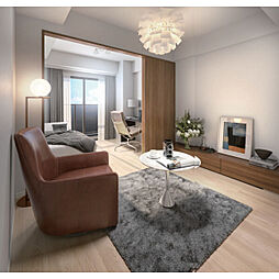 京王線 幡ヶ谷駅 徒歩11分の賃貸マンション 4階1LDKのリビング/ダイニング