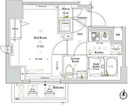 東京メトロ丸ノ内線 中野富士見町駅 徒歩6分の賃貸マンション 3階1Kの間取り