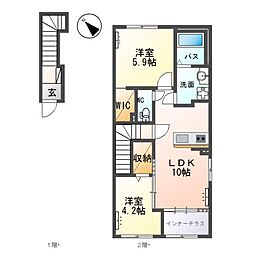 間取図画像 2LDK