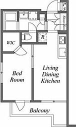 都営三田線 西台駅 徒歩2分の賃貸マンション 1階1LDKの間取り