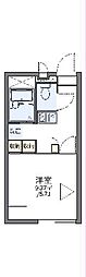 レオパレスＨＩＮＯ 1階1Kの間取り