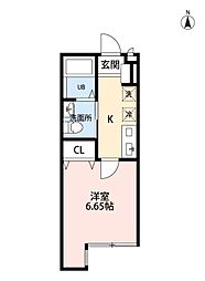 Infoglia Clair(インフォリア クレール) 1階1Kの間取り