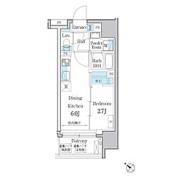 都営三田線 白山駅 徒歩3分の賃貸マンション 5階1DKの間取り