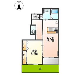 JR東海道本線 穂積駅 バス9分 柳一色公園下車 徒歩2分の賃貸アパート 1階1LDKの間取り