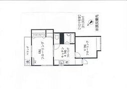 東急東横線 東白楽駅 徒歩9分の賃貸アパート 1階2Kの間取り