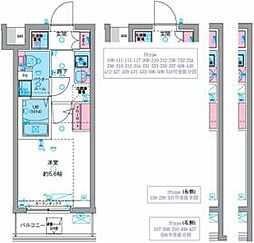 ＧＥＮＯＶＩＡ天王台 514 5階1Kの間取り
