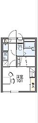 レオパレス栄 1Kの間取図画像