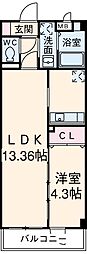 間取図画像 1LDK