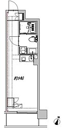 ザ・レジデンス横浜サウス 3階ワンルームの間取り