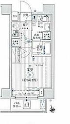 京成押上線 京成立石駅 徒歩10分の賃貸マンション 3階1Kの間取り