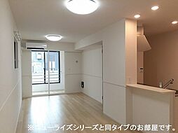 JR常磐線 友部駅 徒歩17分の賃貸アパート 1階1LDKのリビング/ダイニング