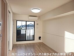 JR常磐線 水戸駅 バス15分 松山下車 徒歩4分の賃貸アパート 2階2LDKのリビング/ダイニング