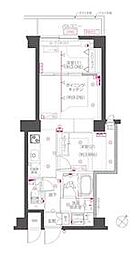 東急多摩川線 鵜の木駅 徒歩7分の賃貸マンション 2階2DKの間取り