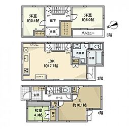 高円寺南戸建 1 1階3SLDKの間取り