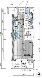 メインステージ横濱阪東橋 3階1Kの間取り