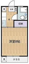 サカエハイツ 101 1階1Kの間取り