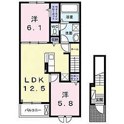 間取図画像 2LDK