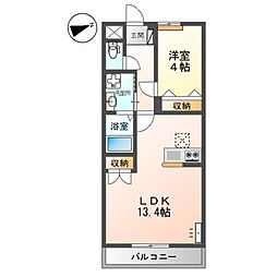 シーサイドレジデンスNK 1階1LDKの間取り