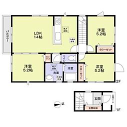 京成本線 堀切菖蒲園駅 徒歩12分の賃貸アパート 2階3LDKの間取り