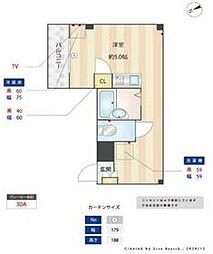 西武池袋線 練馬高野台駅 徒歩12分の賃貸アパート 4階ワンルームの間取り