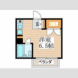 東急田園都市線 池尻大橋駅 徒歩7分の賃貸アパート 1階ワンルームの間取り