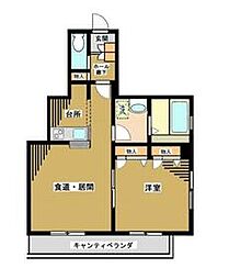 JR山手線 巣鴨駅 徒歩6分の賃貸マンション 3階1LDKの間取り