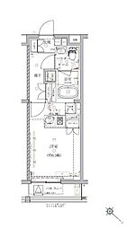 ベルシード板橋本町プレミア 3階1Kの間取り