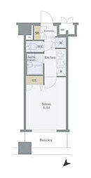 JR京浜東北・根岸線 大森駅 徒歩9分の賃貸マンション 5階1Kの間取り