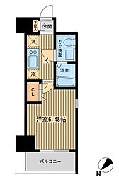 JR京葉線 潮見駅 徒歩3分の賃貸マンション 4階1Kの間取り
