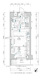 デュオステージ町田MAXIV 3階1LDKの間取り