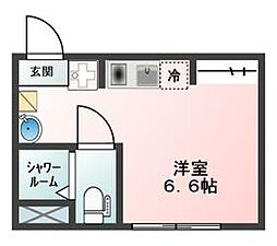都営三田線 板橋本町駅 徒歩8分の賃貸アパート 3階ワンルームの間取り