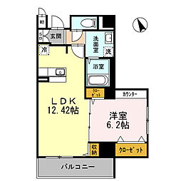 東京メトロ有楽町線 東池袋駅 徒歩5分の賃貸マンション 8階1LDKの間取り