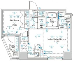 JR京浜東北・根岸線 東十条駅 徒歩1分の賃貸マンション 11階1LDKの間取り